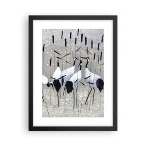 Affiche dans un cadre noir - Poster - Parmi les siens - 30x40 cm