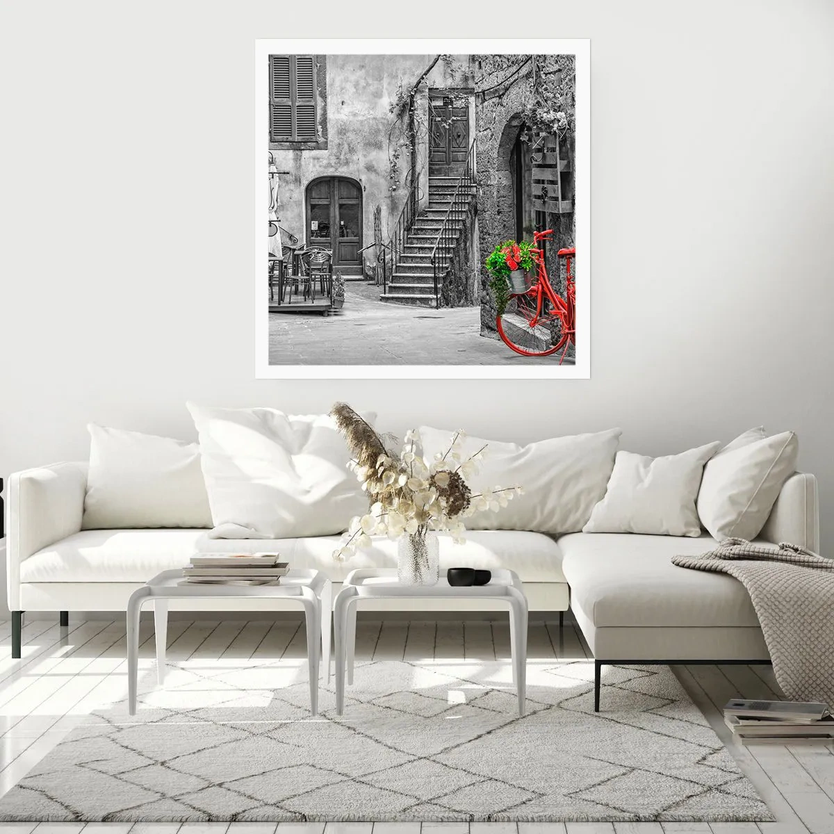 Affiche - Poster - Ruelle toscane - 30x30 cm