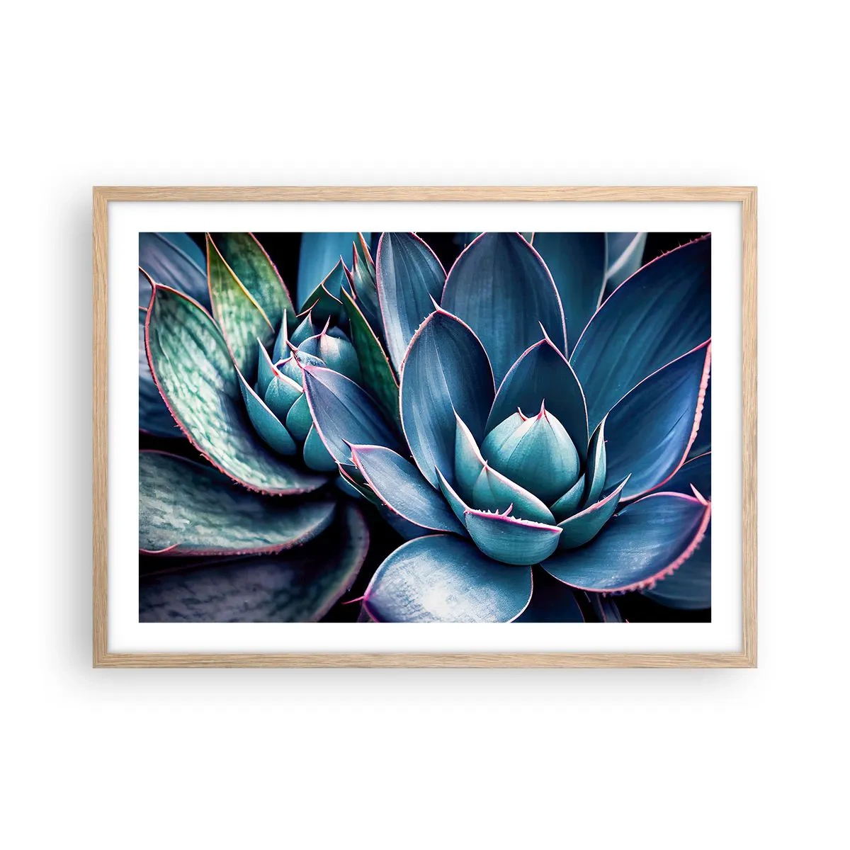 Affiche dans un chêne clair - Poster - Force vital - 70x50 cm