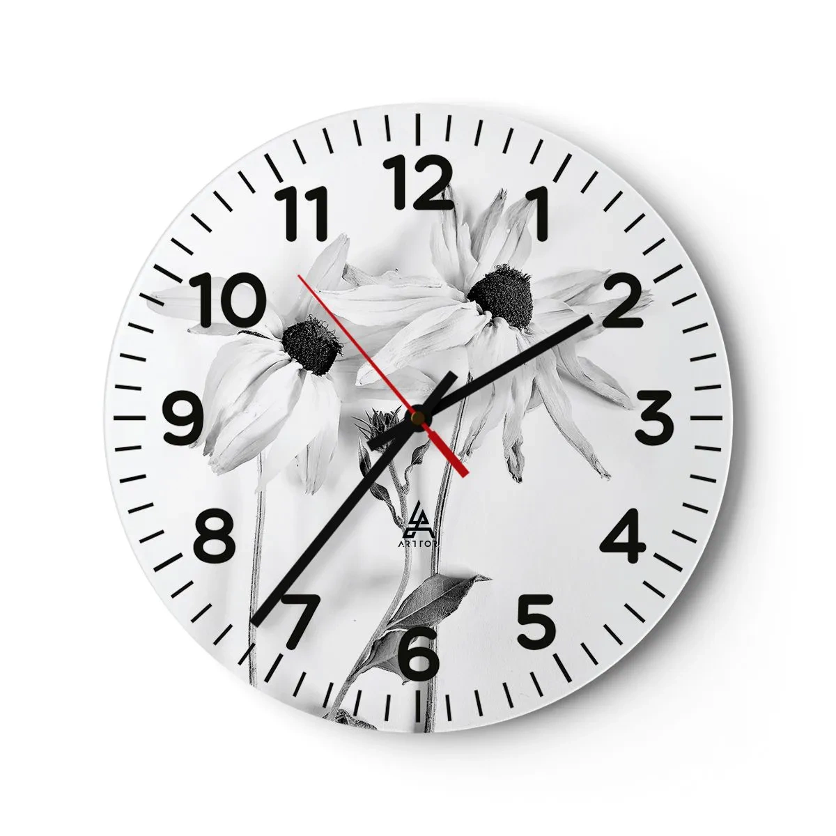 Horloge murale - Pendule murale - Personne ne souhaite être seul - 40x40 cm