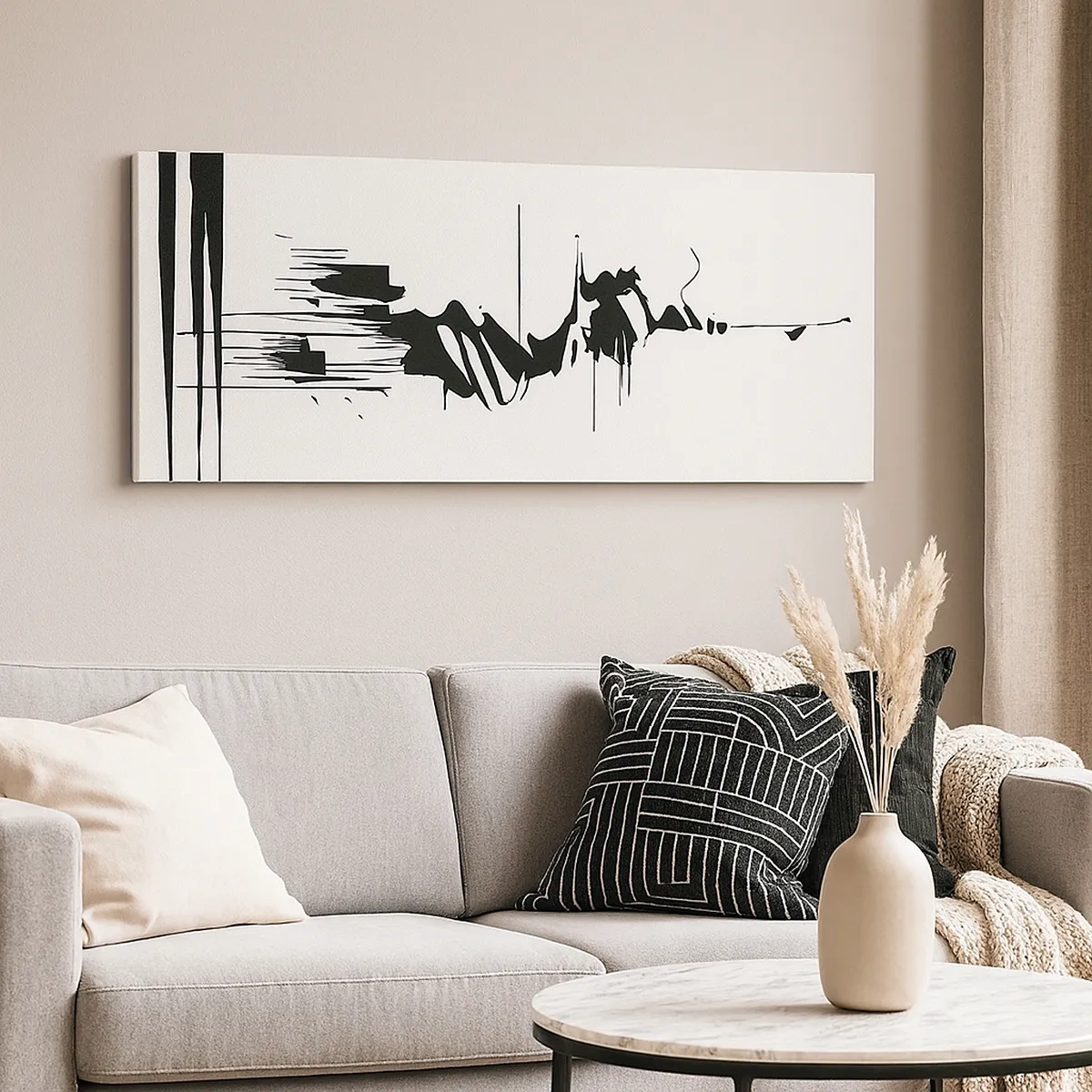 Impression sur toile - Image sur toile - Abstraction hâtive - 30x30 cm