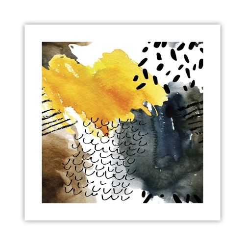 Affiche - Poster - Rencontre des éléments - 40x40 cm