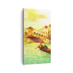 Impression sur toile - Image sur toile - Un pèlerinage d'amoureux - 65x120 cm