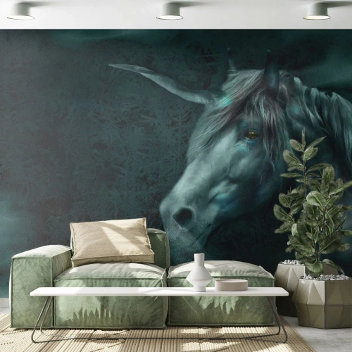 Papier Peint Photo Standard Eco - Dans une forêt de conte de fées - Licorne, Fantaisie, Abstraction - 400x280 cm
