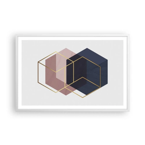 Affiche dans un cadre blanc - Poster - Le pouvoir de la simplicité - 91x61 cm