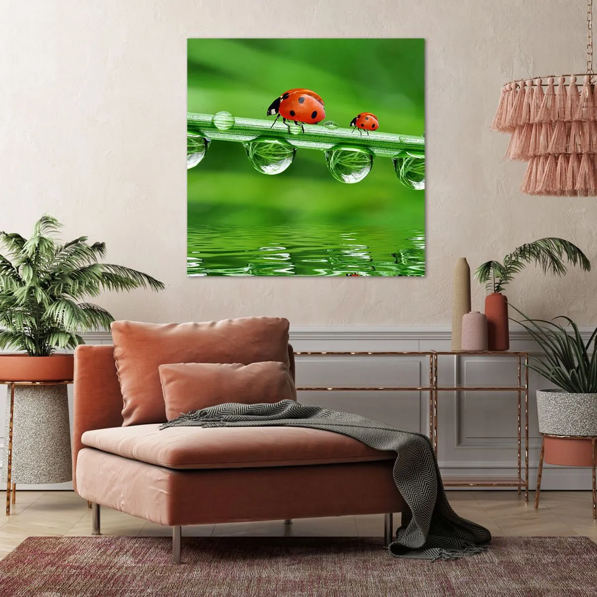 Impression sur toile - Image sur toile - Sur la route tout l'été - 40x40 cm