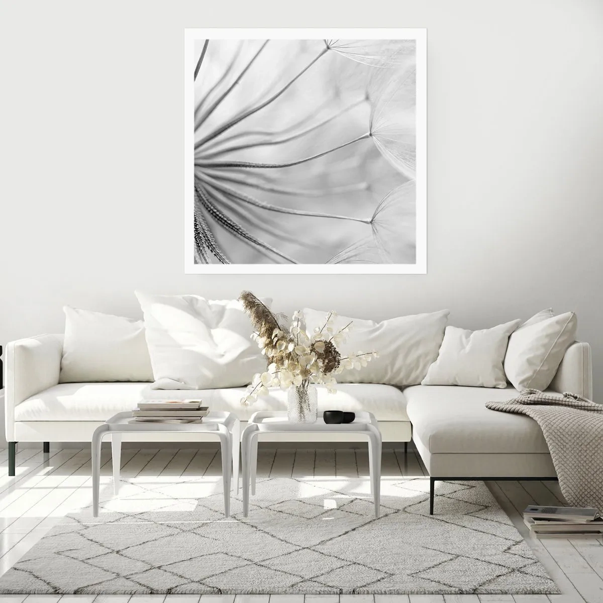 Affiche - Poster - Aigrette avant son envol - 50x50 cm