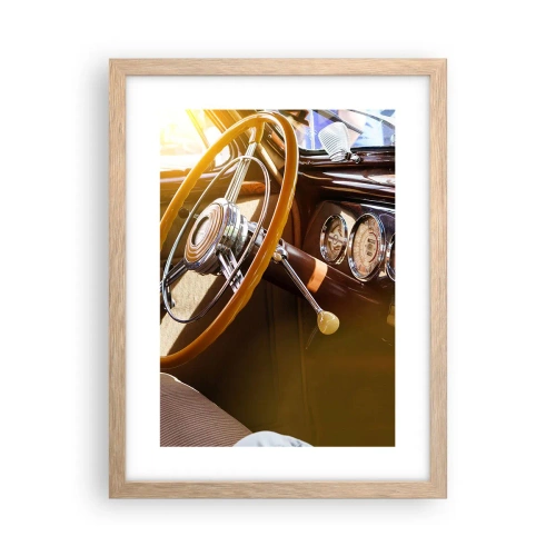 Affiche dans un chêne clair - Poster - Souffle de luxe venu du passé - 30x40 cm