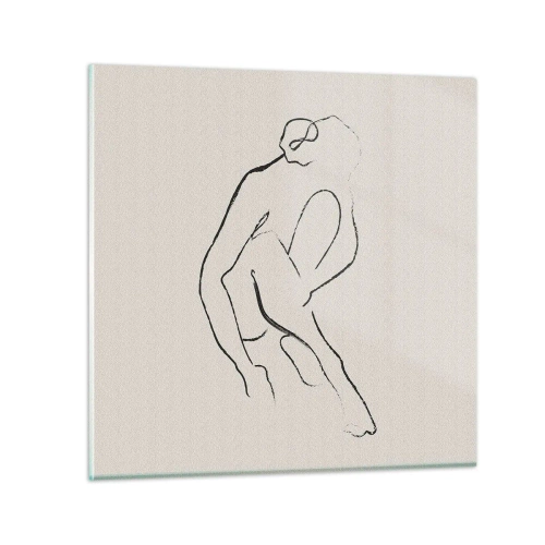 Impression sur verre - Image sur verre - Croquis intime - 50x50 cm