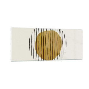 Impression sur verre - Image sur verre - Abstraction tremblante de chaleur - 100x40 cm