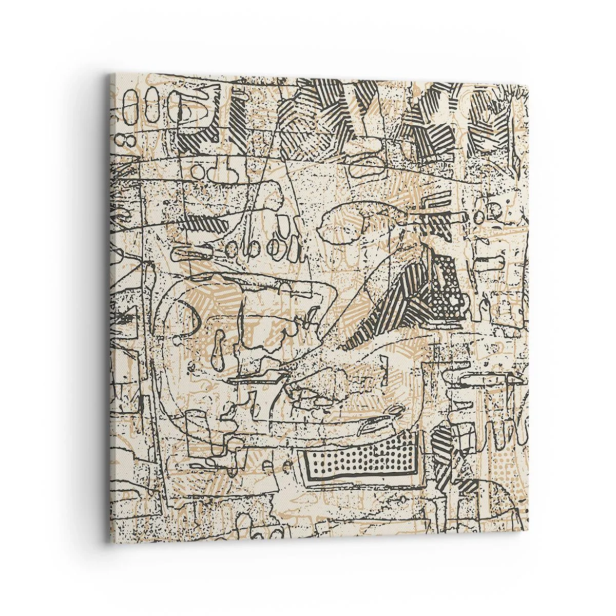 Impression sur toile - Image sur toile - Il attend d'être décodé - 70x70 cm