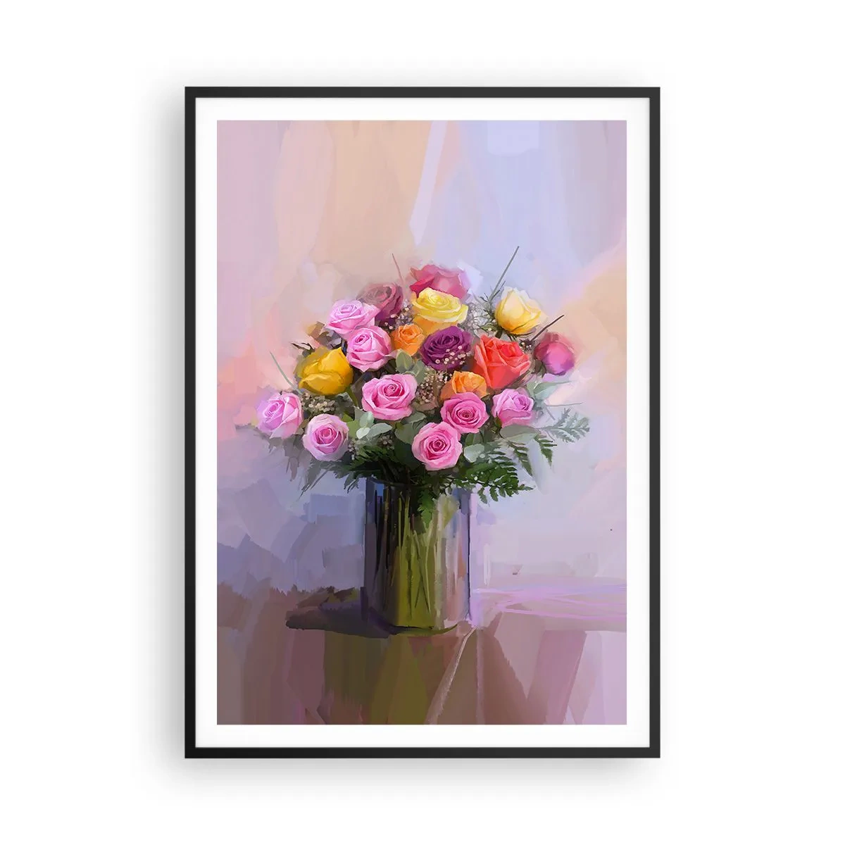 Affiche dans un cadre noir - Poster - Beauté conservée - 70x100 cm