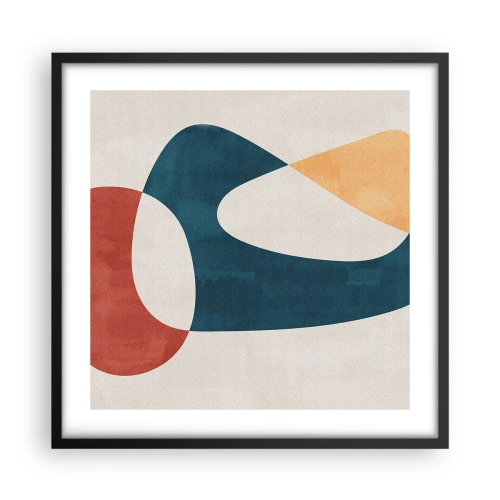 Affiche dans un cadre noir - Poster - Influences et métamorphoses - 50x50 cm