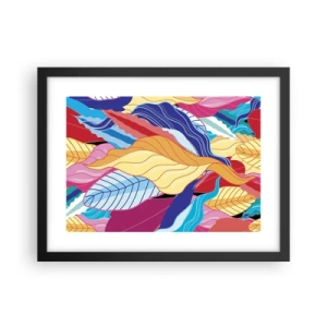 Affiche dans un cadre noir - Poster - Un désordre coloré - 40x30 cm