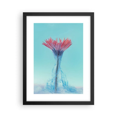 Affiche dans un cadre noir - Poster - Dans une étreinte vivifiante - 30x40 cm