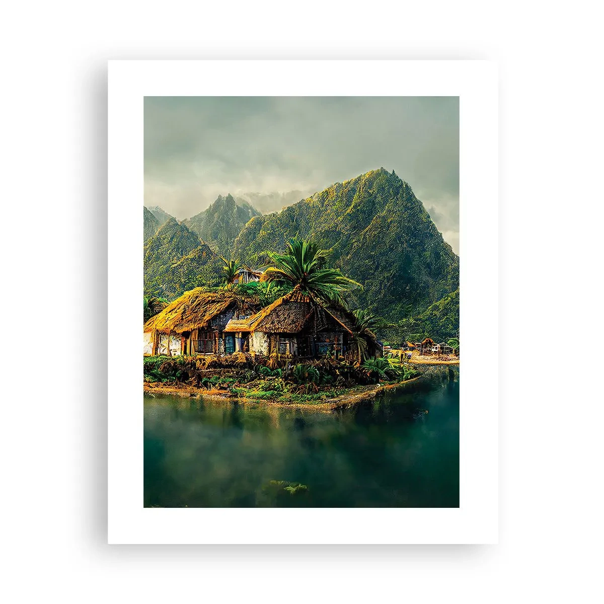 Affiche - Poster - Paradis tropical - 40x50 cm