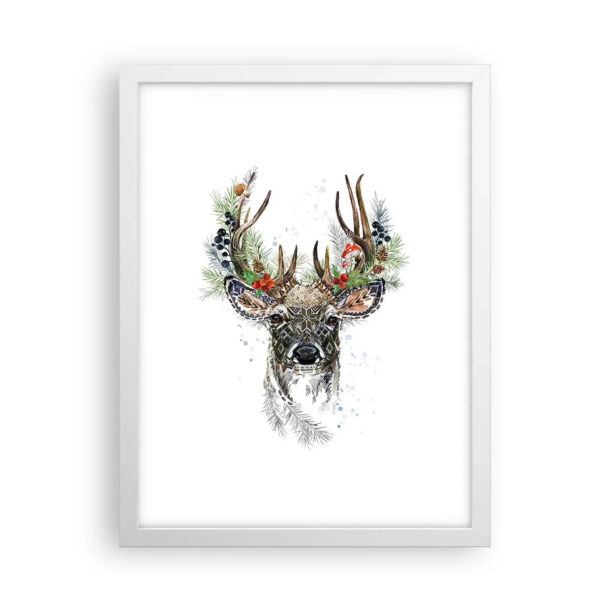 Affiche dans un cadre blanc - Poster - En robe de fête - 30x40 cm