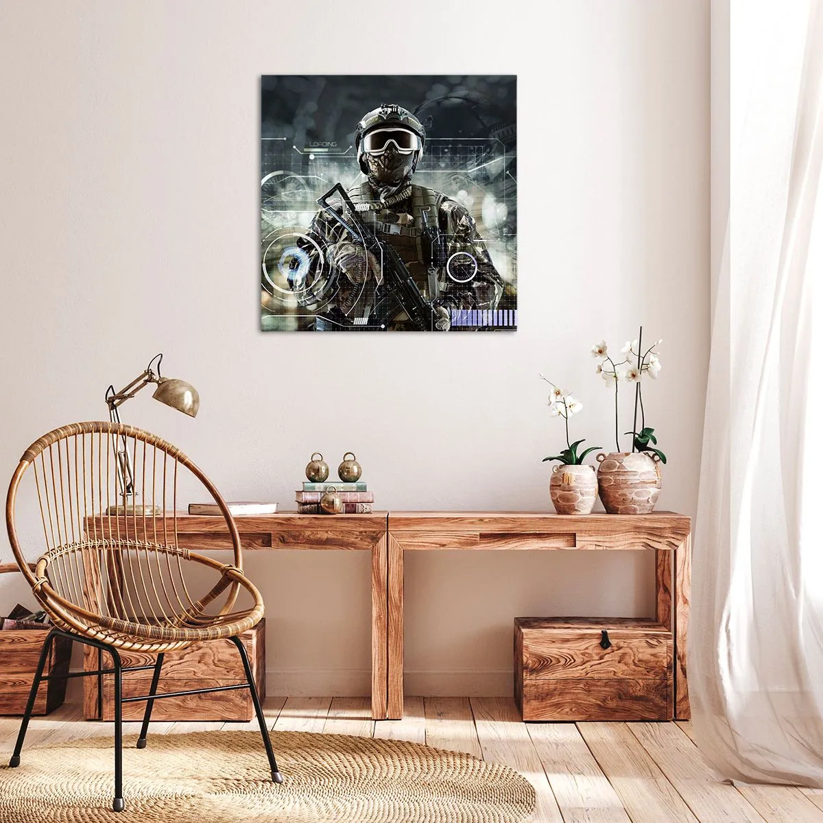 Impression sur toile - Image sur toile - Puissance sans limite - 30x30 cm