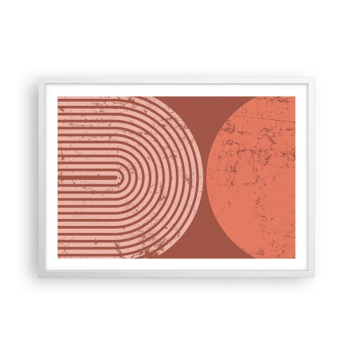 Affiche dans un cadre blanc - Poster - Une relation proche - 70x50 cm