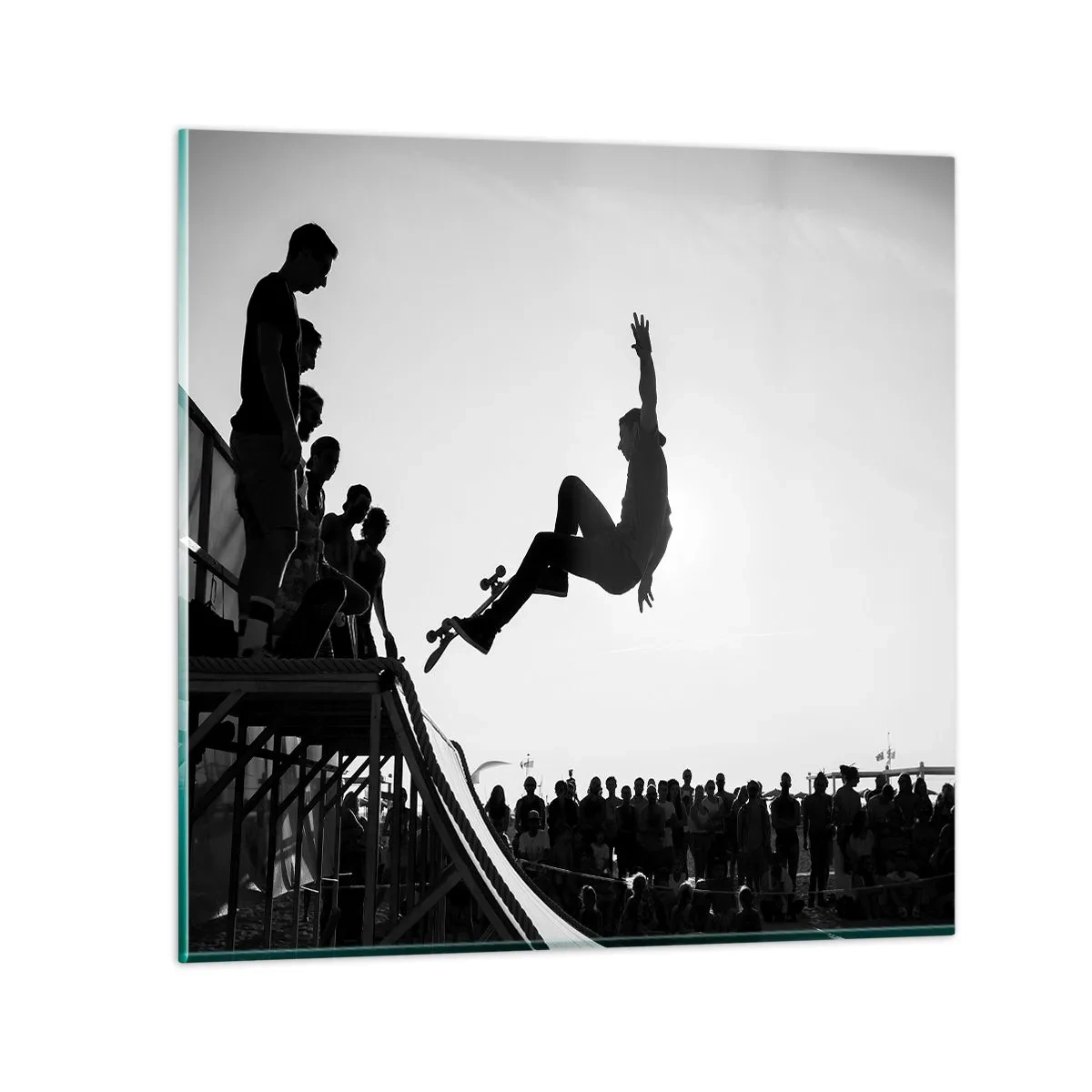 Impression sur verre - Image sur verre - Héros et spectateurs - 50x50 cm