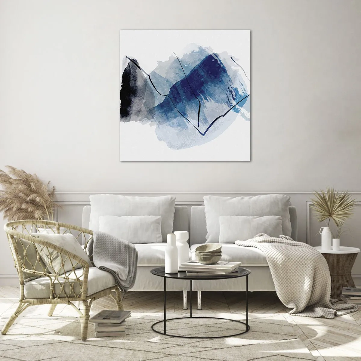 Impression sur verre - Image sur verre - Montagne de glace - 60x60 cm