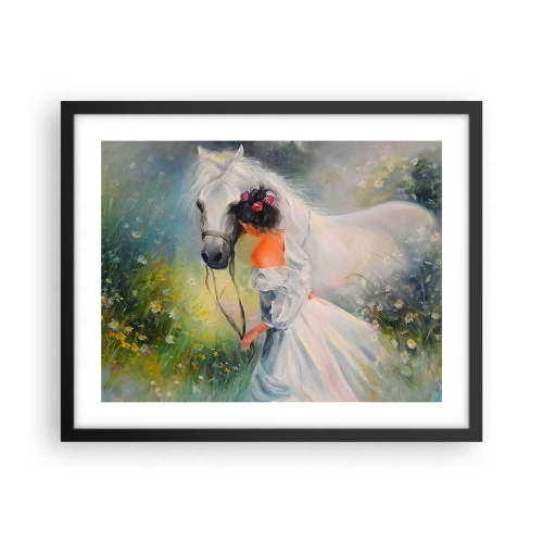 Affiche dans un cadre noir - Poster - Comme dans un beau rêve - 50x40 cm