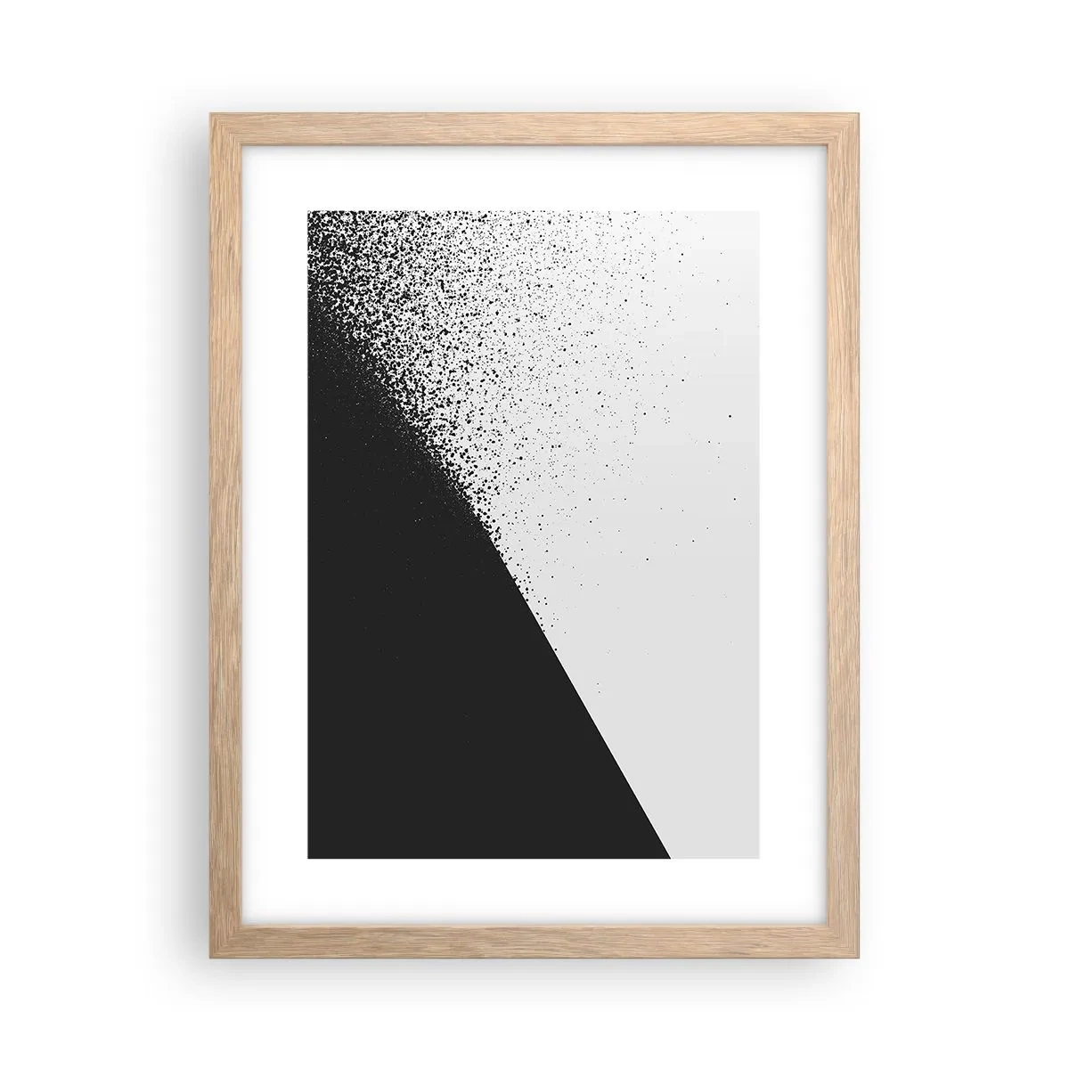 Affiche dans un chêne clair - Poster - De plus en plus vite, de plus en plus - 30x40 cm