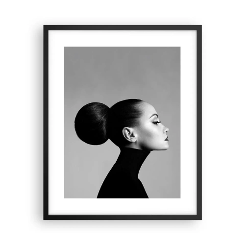 Affiche dans un cadre noir - Poster - Néfertiti moderne - 40x50 cm