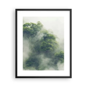 Affiche dans un cadre noir - Poster - Enveloppé de brouillard - 40x50 cm