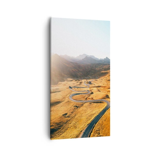 Impression sur toile - Image sur toile - Dans une vallée dorée - 55x100 cm