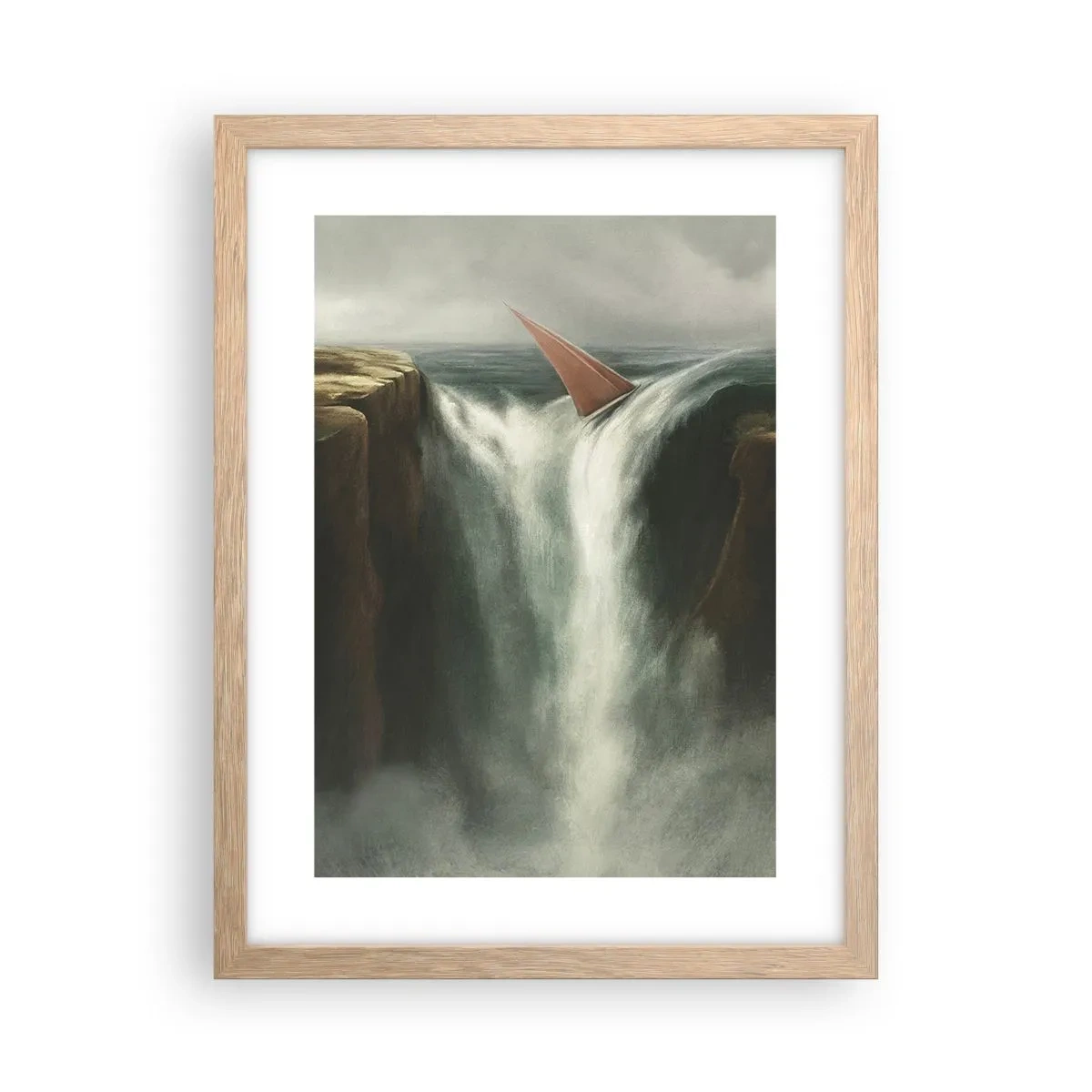 Affiche dans un chêne clair - Poster - Un avertissement de la vie - 30x40 cm