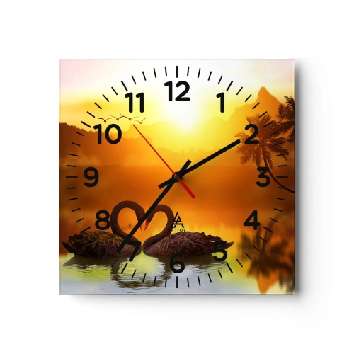 Horloge murale - Pendule murale - Tout va ensemble - 30x30 cm