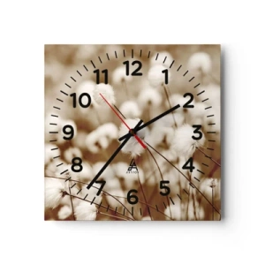 Horloge murale - Pendule murale - Tige moelleuse - 40x40 cm