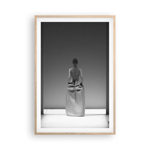 Affiche dans un chêne clair - Poster - Simplicité raffinée - 61x91 cm