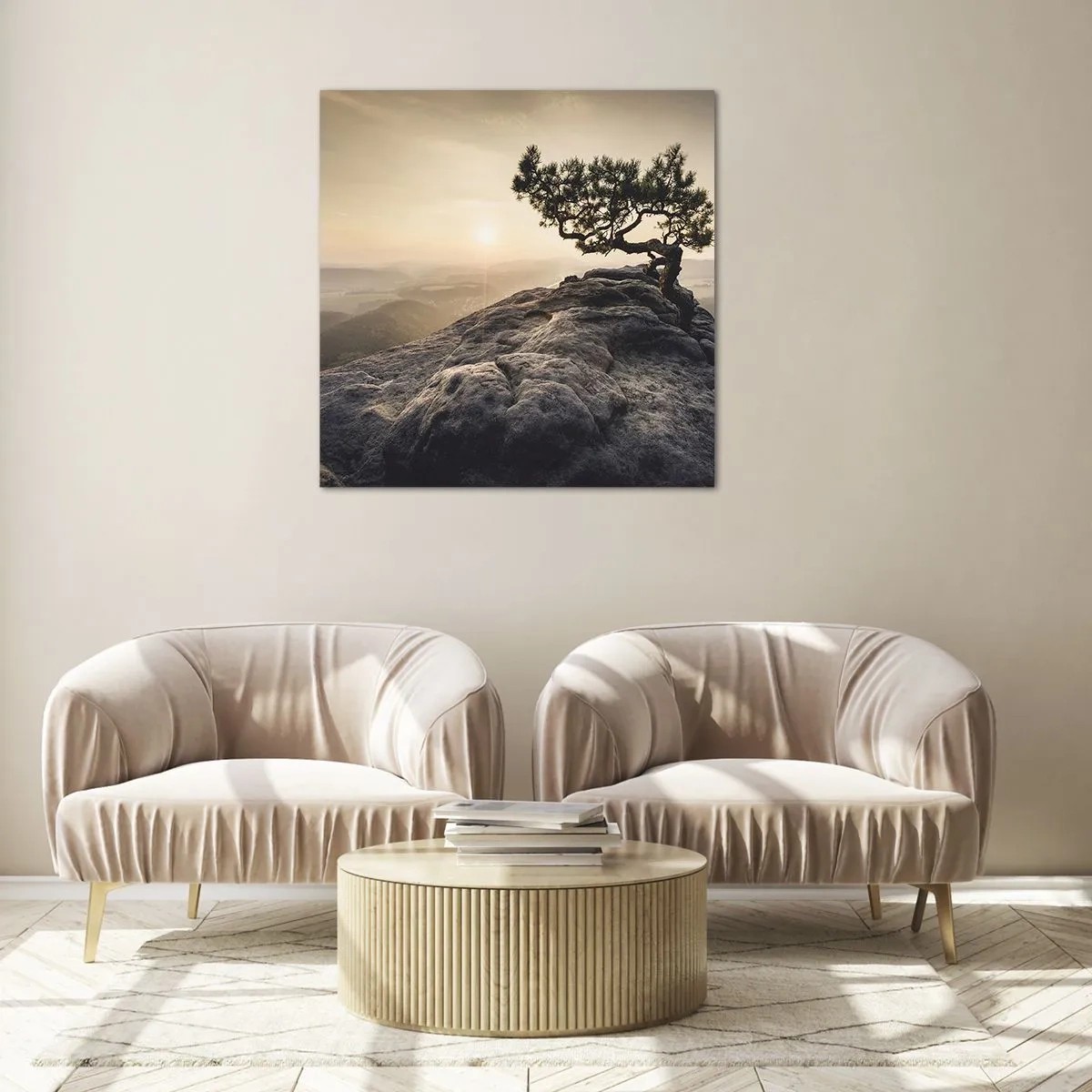 Impression sur verre - Image sur verre - La vie gagne toujours - 50x50 cm