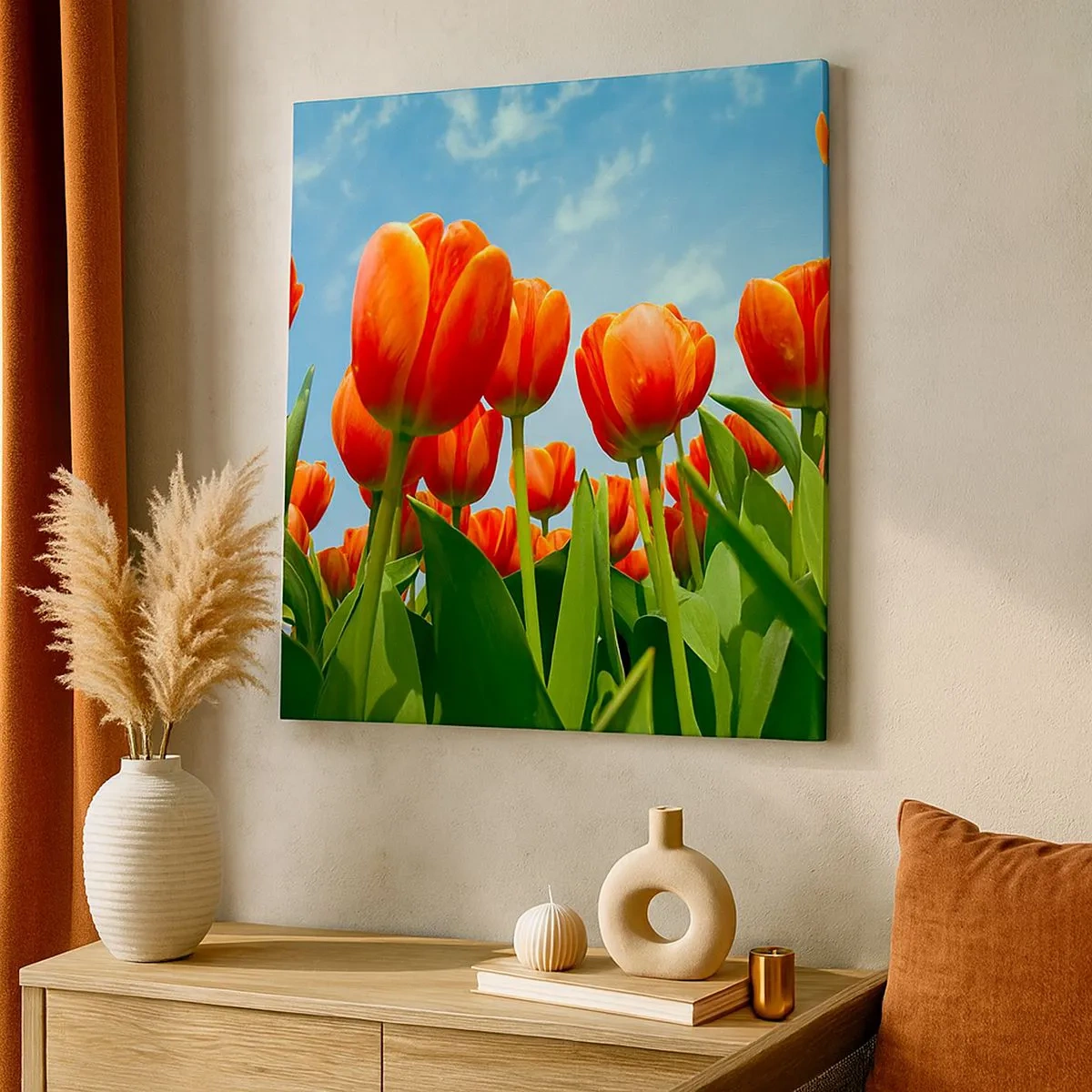 Impression sur toile - Image sur toile - A part le ciel bleu, ils n'ont besoin de rien dans leur vie - 30x30 cm