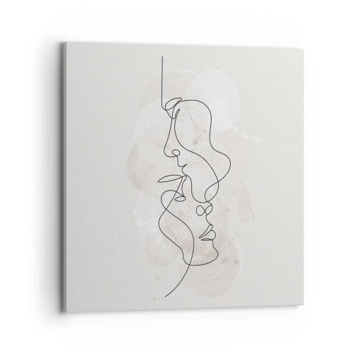 Impression sur toile - Image sur toile - Emmêlé dans une étreinte - 70x70 cm