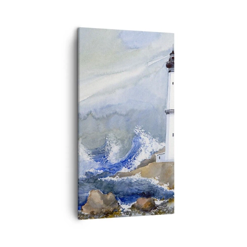 Impression sur toile - Image sur toile - Contre l'obscurité et la tempête - 45x80 cm
