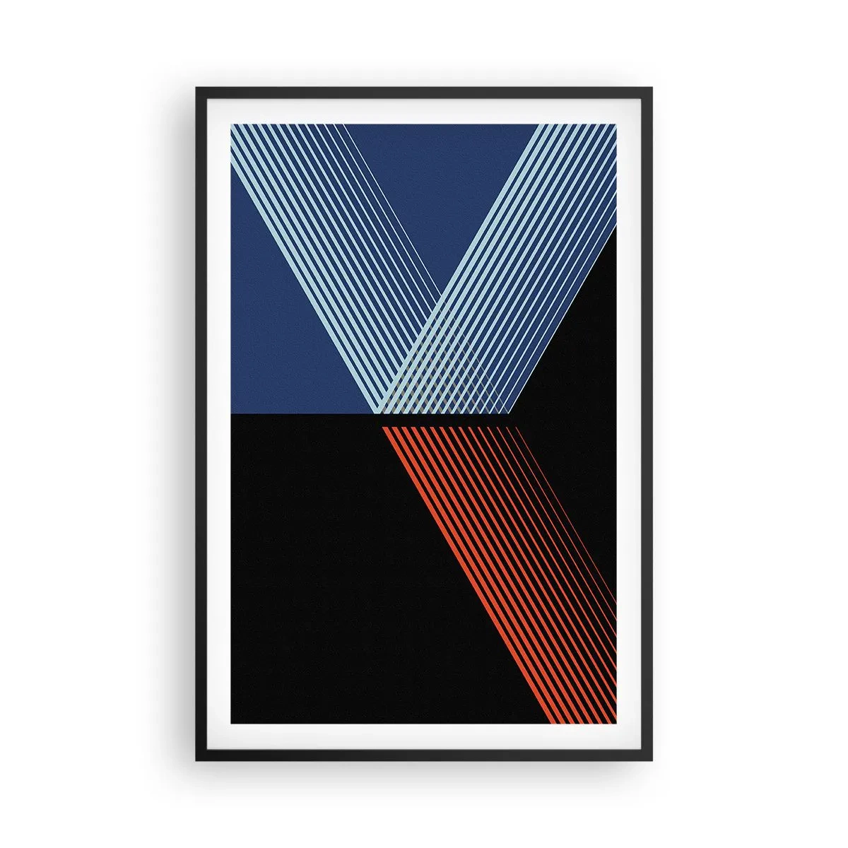 Affiche dans un cadre noir - Poster - Histoire simple - 61x91 cm