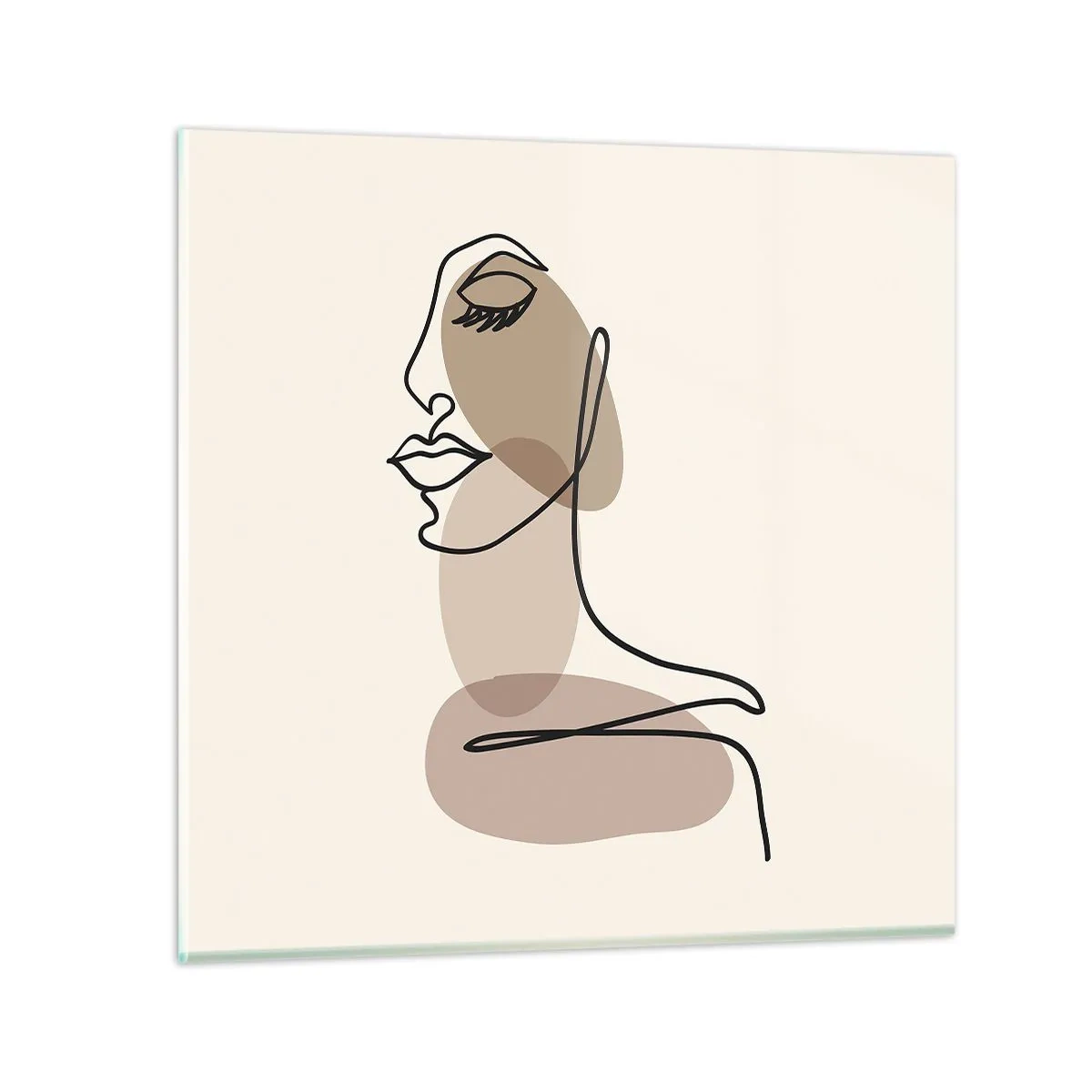 Impression sur verre - Image sur verre - Une certaine ligne de beauté - 40x40 cm