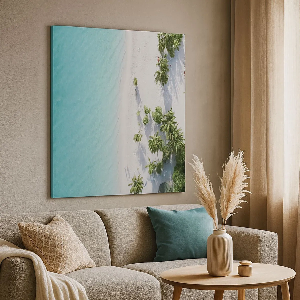 Impression sur toile - Image sur toile - Vacances au paradis - 30x30 cm