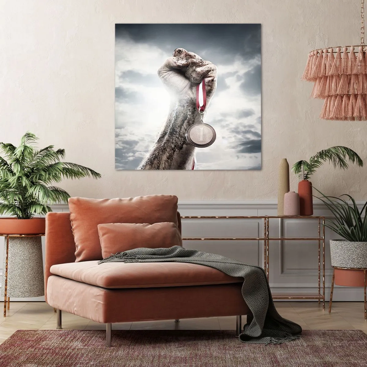 Impression sur toile - Image sur toile - Per aspera ad astra - 70x70 cm