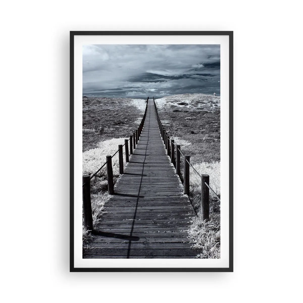 Affiche dans un cadre noir - Poster - Jusqu'au rivage - 61x91 cm