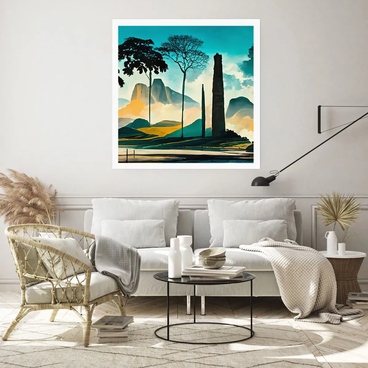 Affiche - Poster - Toujours de plus en plus haut - 60x60 cm