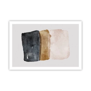 Affiche - Poster - Composition de couleurs de la terre - 91x61 cm