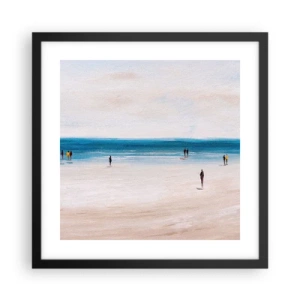 Affiche dans un cadre noir - Poster - Un besoin naturel - 40x40 cm