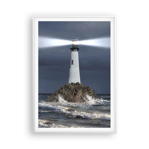 Affiche dans un cadre blanc - Poster - I… i… ici ! - 70x100 cm