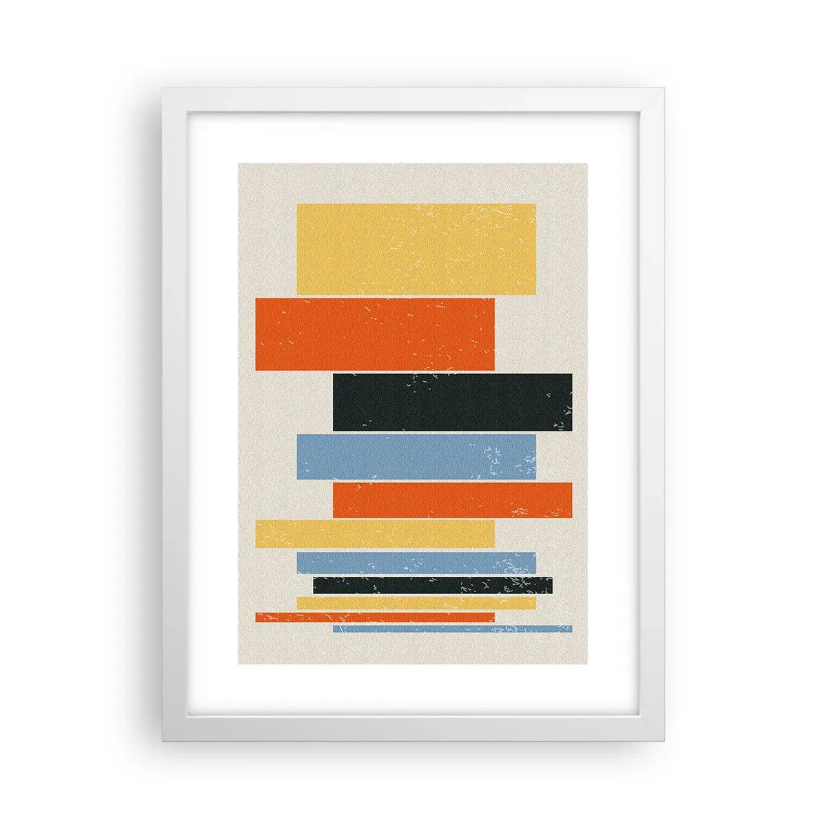 Affiche dans un cadre blanc - Poster - Notation musicale - 30x40 cm