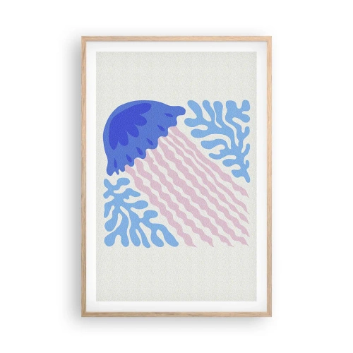 Affiche dans un chêne clair - Poster - Comme d'un autre monde - 61x91 cm