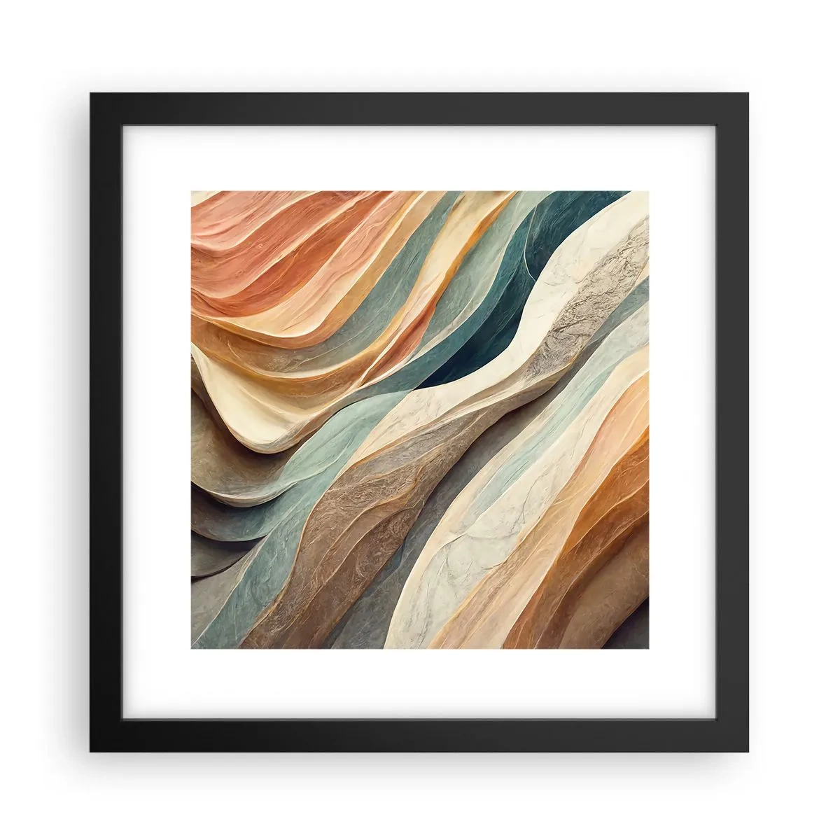 Affiche dans un cadre noir - Poster - Le moment avant le changement - 30x30 cm